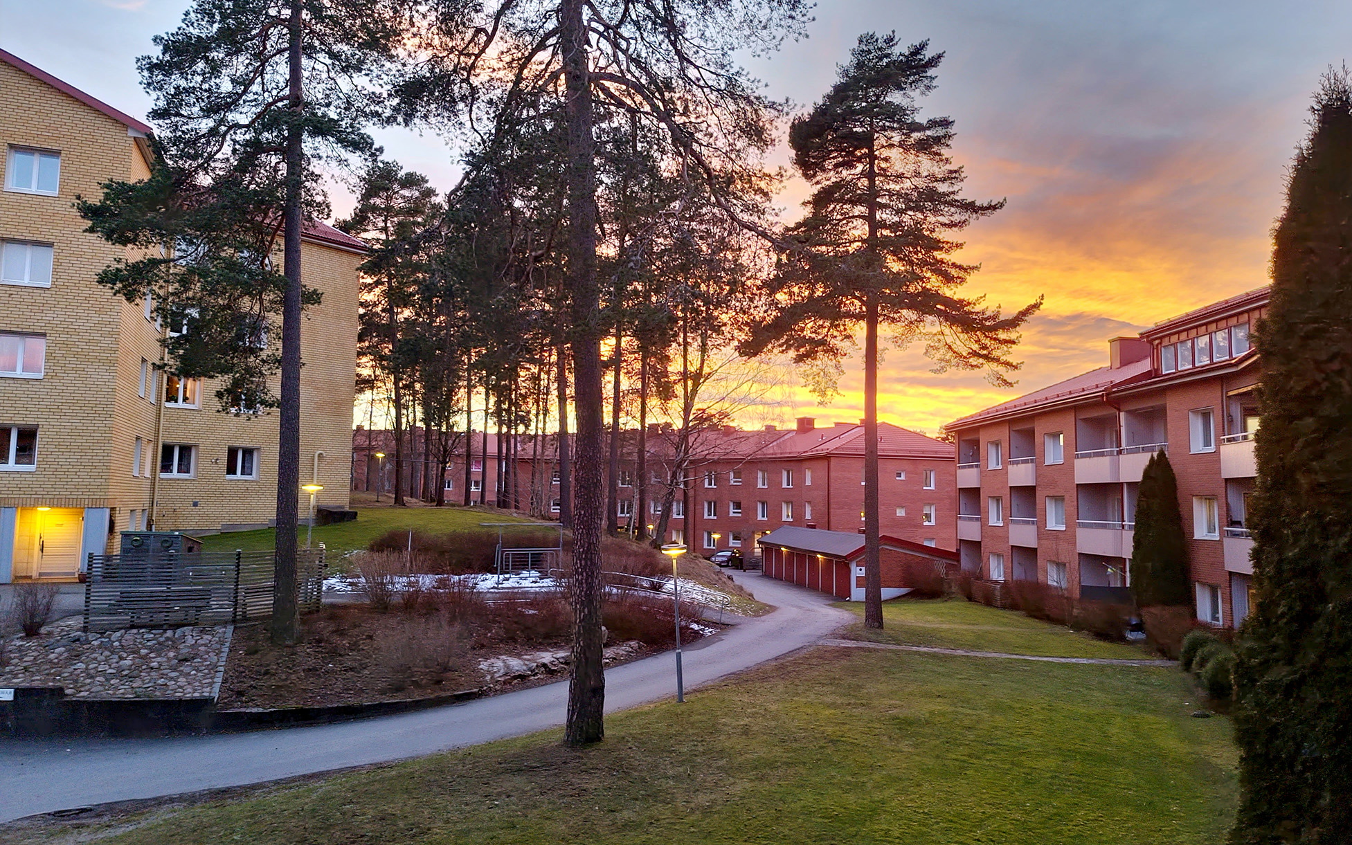 Solnedgång över 39:an
