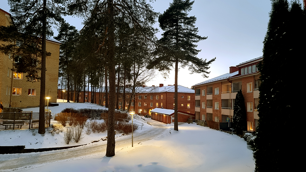 Vinterbild tagen från Långholmen mot 39an